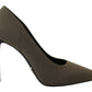 Exquisite Suede Green Pumps