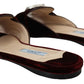 Elegant Bordeaux Velvet Flats