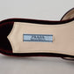 Elegant Bordeaux Velvet Flats