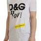 Chic White Cotton Logo Tee