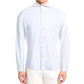 Elegant White Cotton Blend Dress Shirt