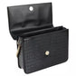 Chic Croco Pattern Calfskin Shoulder Bag