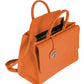 Chic Calfskin Button-Closure Handbag