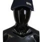 Blue Cotton Logo Print Baseball Cap Casual Hat
