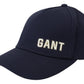 Blue Cotton Logo Print Baseball Cap Casual Hat