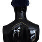 Chic Blue Newsboy Cap - Italian Crafted Elegance