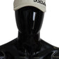Elegant White Cotton Blend Baseball Hat