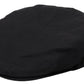 Elegant Black Linen-Blend Newsboy Hat