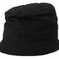 Black Nylon Women Bucket Cap Hat