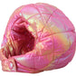 Elegant Pink Puffer Windproof Hat