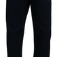 Elegant Dark Blue Straight Fit Denim