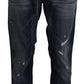 Elegant Regular Denim Blue Washed Jeans