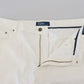 Elegant Ivory Straight-Fit Denim Jeans