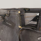 Elegant Gray Slim Fit Denim Jeans