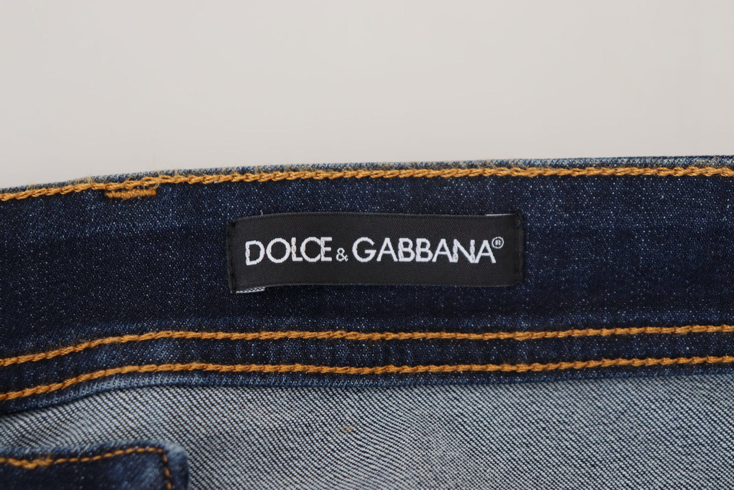 Elegant Slim Fit Italian Denim Jeans