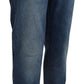 Chic Straight Fit Designer Denim Jeans