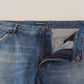 Chic Straight Fit Designer Denim Jeans