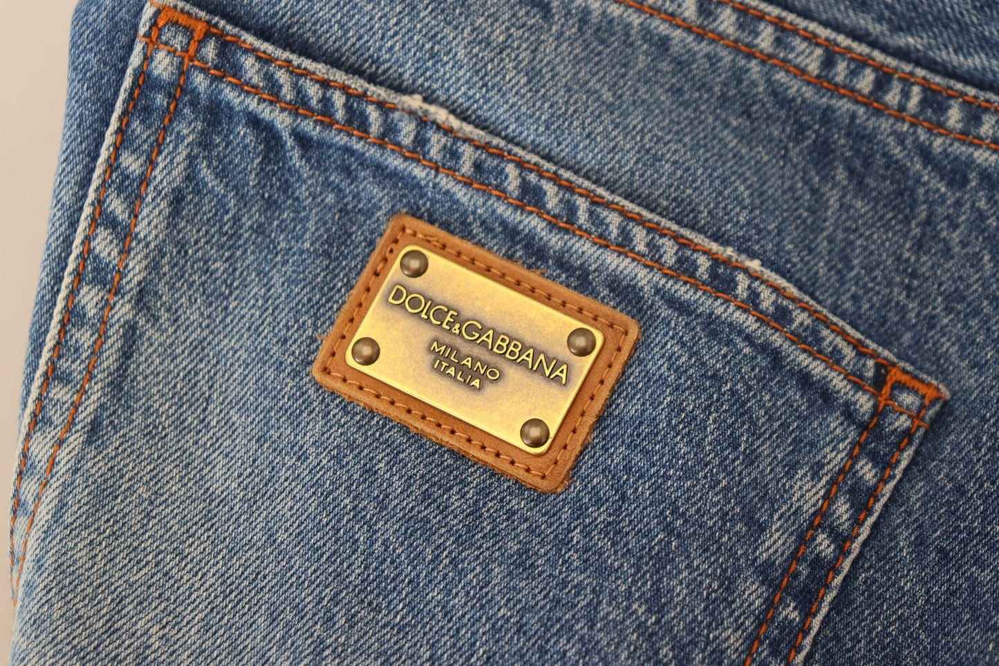 Chic Straight Fit Designer Denim Jeans