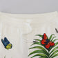 Botanical Print Cotton Joggers
