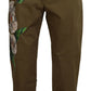 Elegant Floral Print Casual Pants