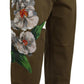Elegant Floral Print Casual Pants