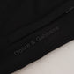 Sleek Black Cotton Blend Joggers