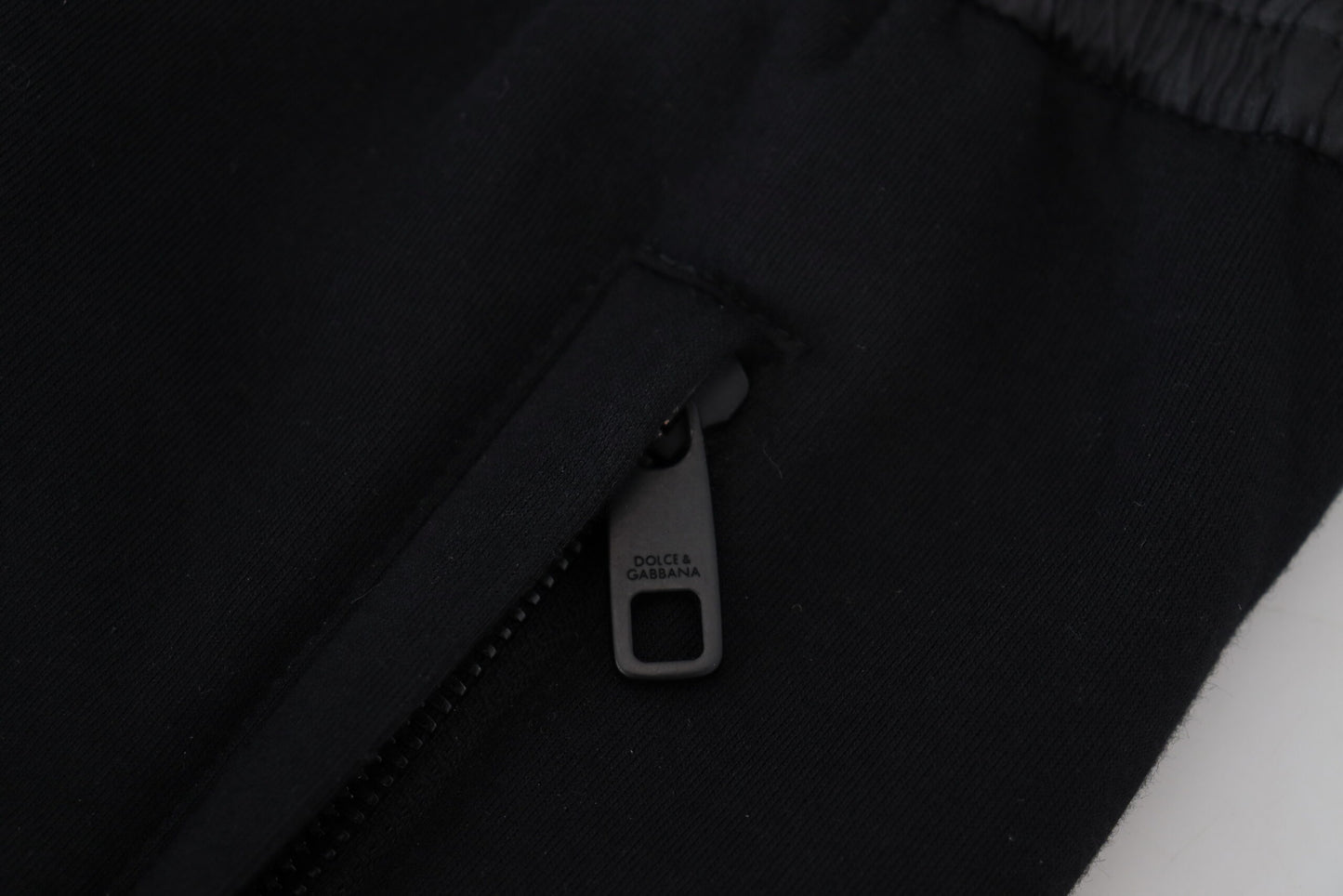 Sleek Black Cotton Blend Joggers