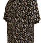 Elegant Multicolor Viscose Short Sleeve Shirt