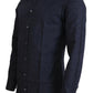 Elegant Striped Linen-Cotton Shirt