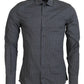 Elegant Slim Fit Gray Patterned Shirt