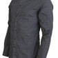 Elegant Slim Fit Gray Patterned Shirt
