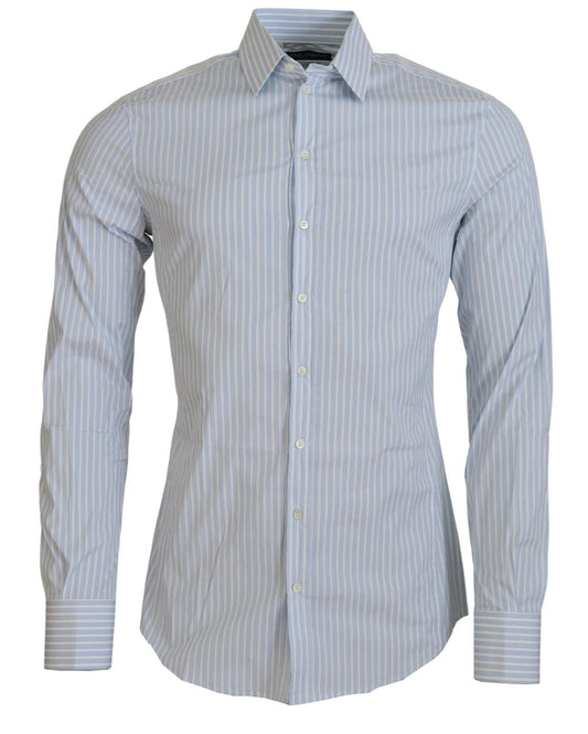 Elegant Striped Cotton Blend Shirt