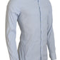 Elegant Striped Cotton Blend Shirt