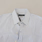 Elegant Striped Cotton Blend Shirt