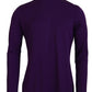 Elegant Purple Cotton Pullover Sweater