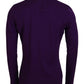 Elegant Purple Cotton Pullover Sweater