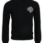 Elegant Embroidered Logo Cotton Sweatshirt
