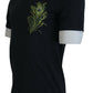 Elegant Dark Blue Cotton Tee