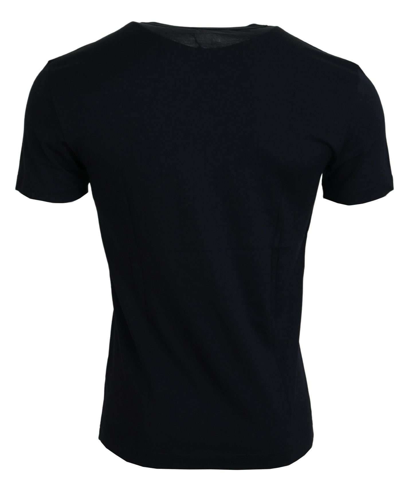 Elegant Dark Blue Cotton Tee