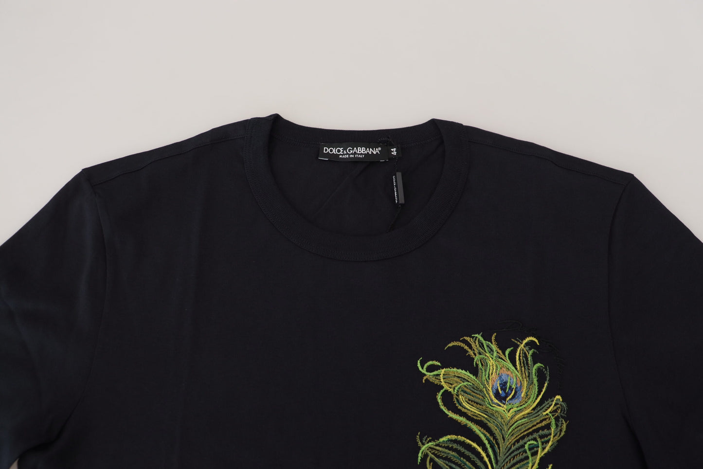 Elegant Dark Blue Cotton Tee