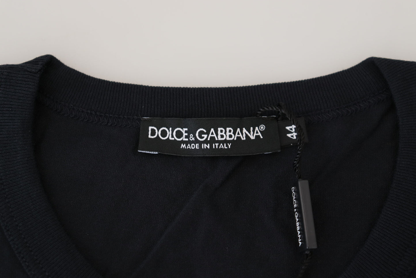 Elegant Dark Blue Cotton Tee