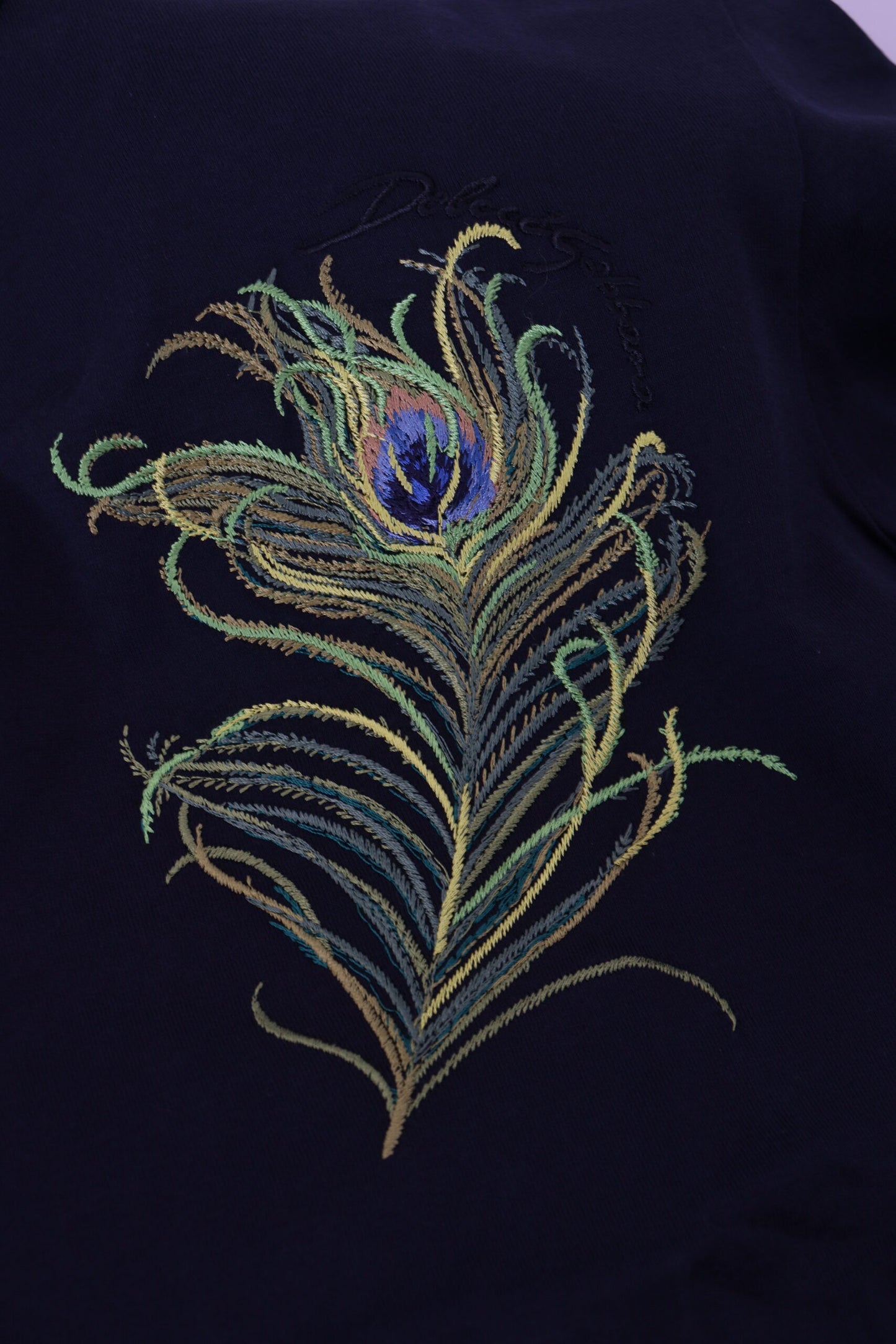 Elegant Dark Blue Cotton Tee