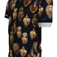 Elegant Black Cotton T-Shirt for Men