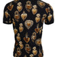 Elegant Black Cotton T-Shirt for Men