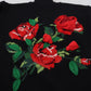 Elegant Black Turtleneck Wool-Cashmere Sweater