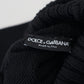 Elegant Black Turtleneck Wool-Cashmere Sweater
