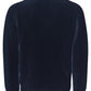 Chic Blue Cardigan Sweater with Front Pockets