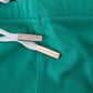 Green White Logo Print Men Swim Brief Swimwear