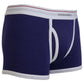 Chic Blue & White Cotton Stretch Trunks