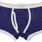 Chic Blue & White Cotton Stretch Trunks